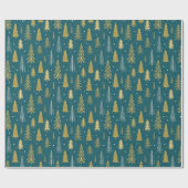 Green Gold Extravagant Glitzer Geschenkpapier (Flach)