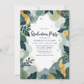 Green Gold Finance Business Foto Abschluss Einladung (Vorderseite)