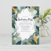 Green Gold Finance Business Foto Abschluss Einladung (Stehend Vorderseite)