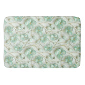Green Gold Floral Bath Mat Badematte (Vorderseite)