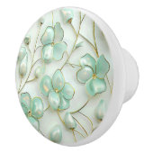 Green Gold Floral Keramikknauf (Rechts)