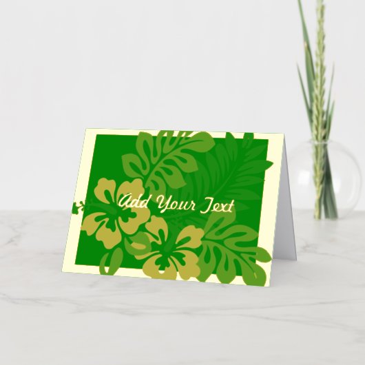 Green Gold Foil Faltkarte (Vorderseite)