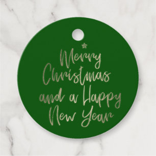 Green Gold Frohe Weihnachten Personalisierte Liebe Geschenkanhänger
