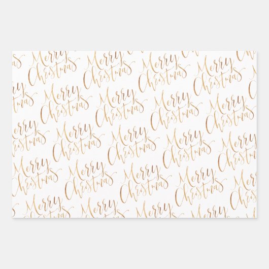 Green Gold Frohe Weihnachtsschneeflocken Weihnacht Geschenkpapier Set (Vorderseite)