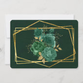 Green & Gold Geometric werden Sie meine Bridesmaid Einladung (Rückseite)