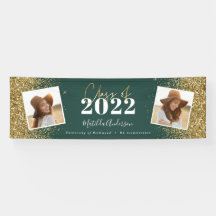 Green Gold Glitzer 2 Foto Klasse Abschluss