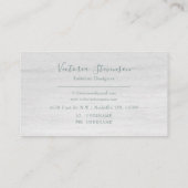 Green Gold Glitzer Marble Geode Name Agate Busines Visitenkarte (Rückseite)