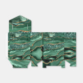 Green Gold Glitzer Marble Individuelle Name Gesche Geschenkschachtel (Ungefaltet)