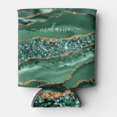 Green Gold Glitzer Marmor kann den Individuelle Na Dosenkühler (Vorderseite)