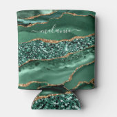 Green Gold Glitzer Marmor kann den Individuelle Na Dosenkühler (Rückseite)