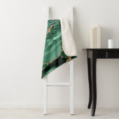 Green Gold Glitzer Marmorieren Sie Ihren Namen She Sherpadecke (Beispiel)