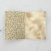 Green Gold Glitzer Peace Karte (Innenseite)