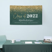 Green Gold Glitzer Skriptklasse des Abschlusses  Banner (Messeveranstaltung)