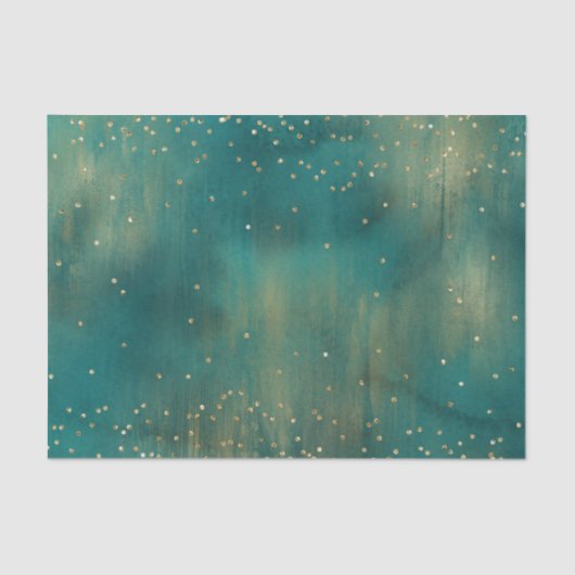 Green Gold Glitzer Sparkle Weihnachten Seidenpapier (Vorderseite)