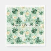 Green Gold Glitzy Glitter St. Patrick's Day   Serviette (Vorderseite)