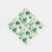 Green Gold Glitzy Glitter St. Patrick's Day   Serviette (Ecke)