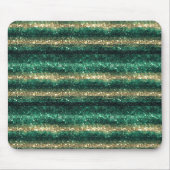 Green Gold Glitzy St. Patrick's Day Glitter Mousepad (Vorne)