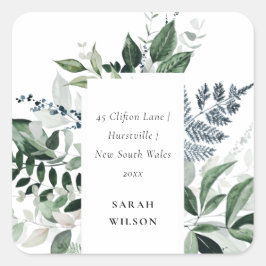 Green Gold Greenerity Frame habe ich verschoben Ad Quadratischer Aufkleber