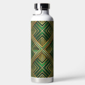 GREEN & GOLD IRISH ART DECO PATTERNS TRINKFLASCHE (Rechts)
