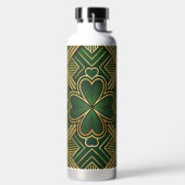 GREEN & GOLD IRISH ART DECO PATTERNS TRINKFLASCHE (links)