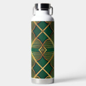 GREEN & GOLD IRISH ART DECO PATTERNS TRINKFLASCHE (Vorderseite)