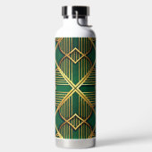GREEN & GOLD IRISH ART DECO PATTERNS TRINKFLASCHE (links)
