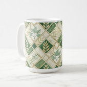 GREEN & GOLD IRISH BRANCHES & VINES KAFFEETASSE (Vorderseite Links)