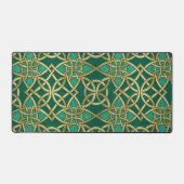 GREEN & GOLD IRISH CELTIC KNOTS SCHREIBTISCHUNTERLAGE (Vorderseite)