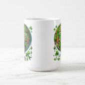GREEN & GOLD IRISH THEMA HOT AIR BALLOON KAFFEETASSE (Mittel)