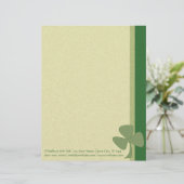 Green & Gold Kleeblatt Briefkopf (Stehend Vorderseite)
