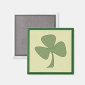 Green & Gold Kleeblatt Magnet (Vorderseite/Rückseite)