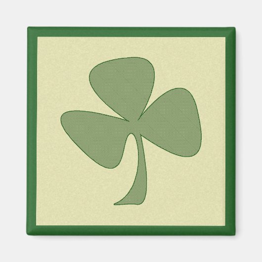 Green & Gold Kleeblatt Magnet (Vorne)