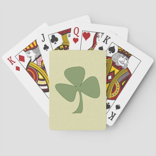 Green & Gold Kleeblatt Spielkarten (Rückseite)