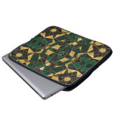 green gold  laptopschutzhülle (Vorne Knopf)