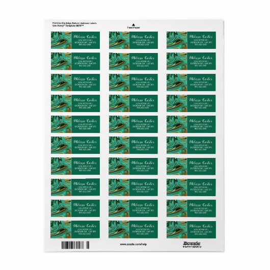 Green & Gold Liquid Marmor (Vorne)