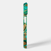 Green & Gold Liquid Marmor Case-Mate iPhone Hülle (Rückseite / Rechts)