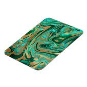 Green & Gold Liquid Marmor Magnet (Linke Seite)