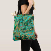 Green & Gold Liquid Marmor Tasche (Von Nahem)