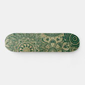 Green Gold Mandala Collection Skateboard (Horizontal)
