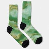 Green & Gold-Marmor Socken (Rechts)