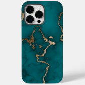 Green Gold Modern Marble Case-Mate iPhone Hülle (Rückseite)
