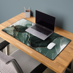 Green Gold Modern Marble Schreibtischunterlage