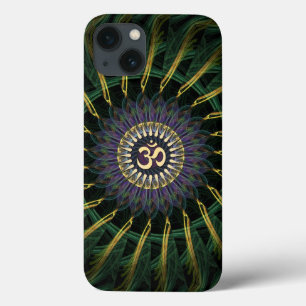 Green Gold Om Swirl New Age Case-Mate iPhone Hülle