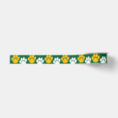 Green & Gold-Pawprint Ripsband (Vorderseite)