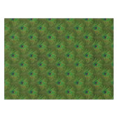 Green Gold Peacock Feathers Tableclout Tischdecke (Vorderseite (Horizontal))
