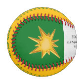 Green Gold Personalisiert Baseball Ball Dankeslehr (Vorderseite Links)
