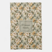 Green Gold Personalized Kitchen Towel Chic Look Geschirrtuch (Vertikal)