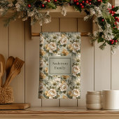 Green Gold Personalized Kitchen Towel Chic Look Geschirrtuch