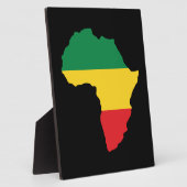 Green, Gold & Red Africa Flag Fotoplatte (Seite)