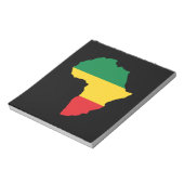 Green, Gold & Red Africa Flag Notizblock (Rotiert)